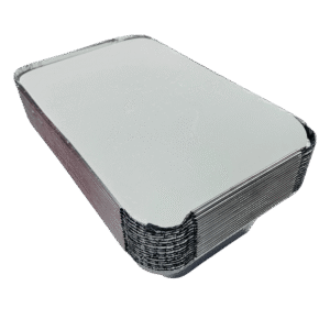 1077 ALUMINIUM CONTAINER WITH LID - 10 PIECES