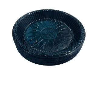 26" PLASTIC ROUND PLATE BLACK - 50 Pcs x 10 packets