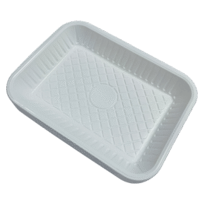 NO.4 PLASTIC TRAY WHITE - 50 Pcs