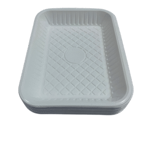 NO.3 PLASTIC TRAY WHITE - 50 Pcs x 20 Packets